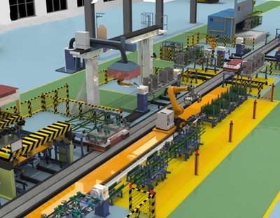 航天军工零部件制造工厂自动化生产线设备2